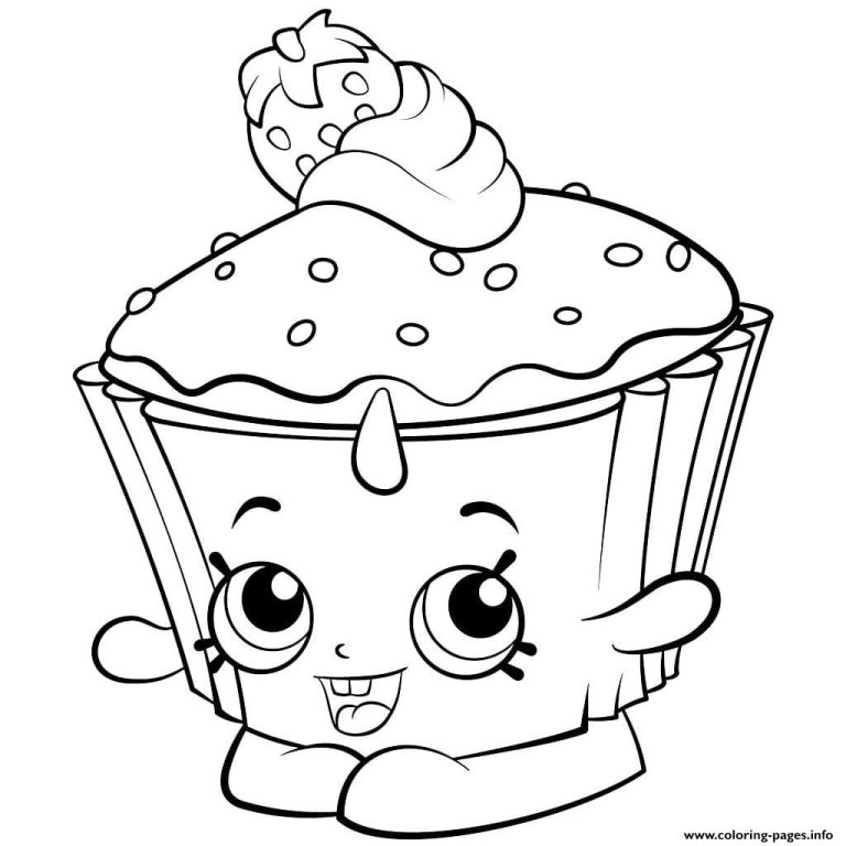 Cupcake Puppy Coloring Pages For Girls