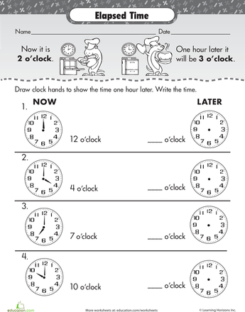 Elapsed Time Worksheets Grade 2 Pdf