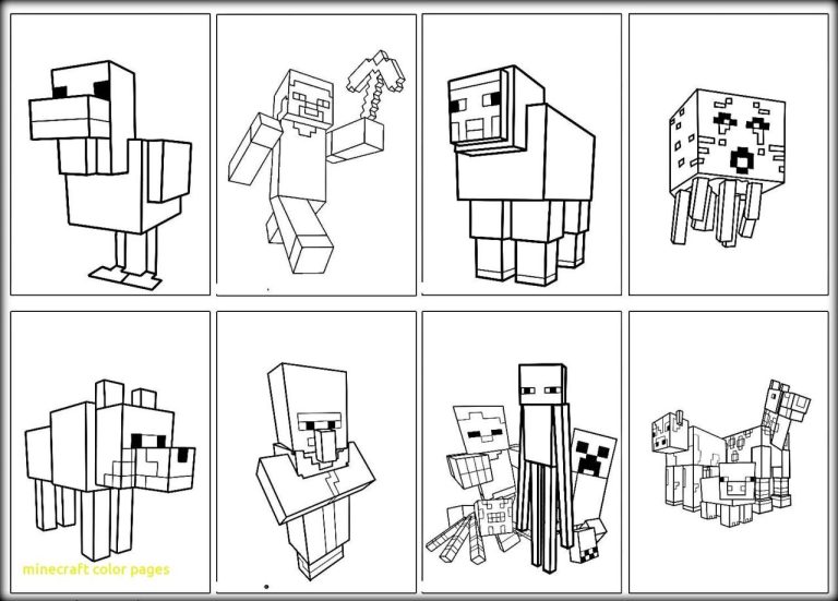Boss Minecraft Coloring Pages Creeper