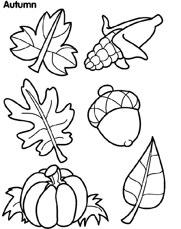 Fall Leaf Coloring Pages To Print