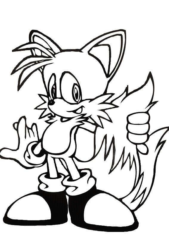 Sonic The Hedgehog Happy Birthday Coloring Pages