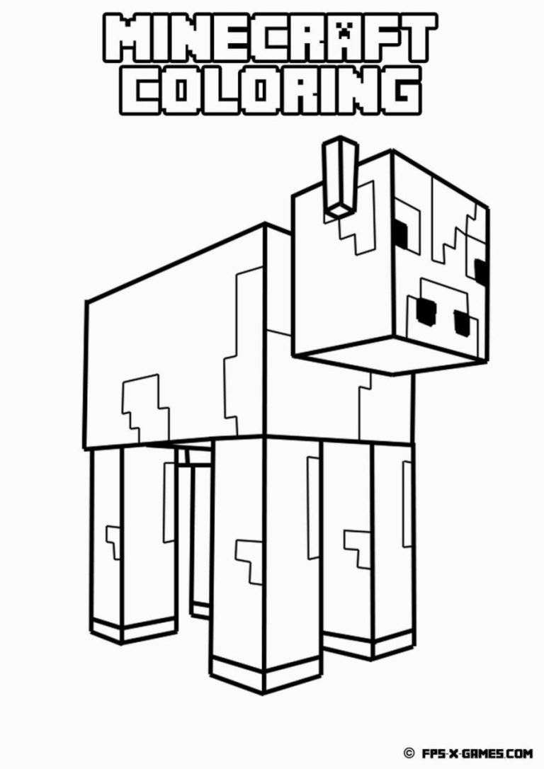 Minecraft Coloring Pictures To Print