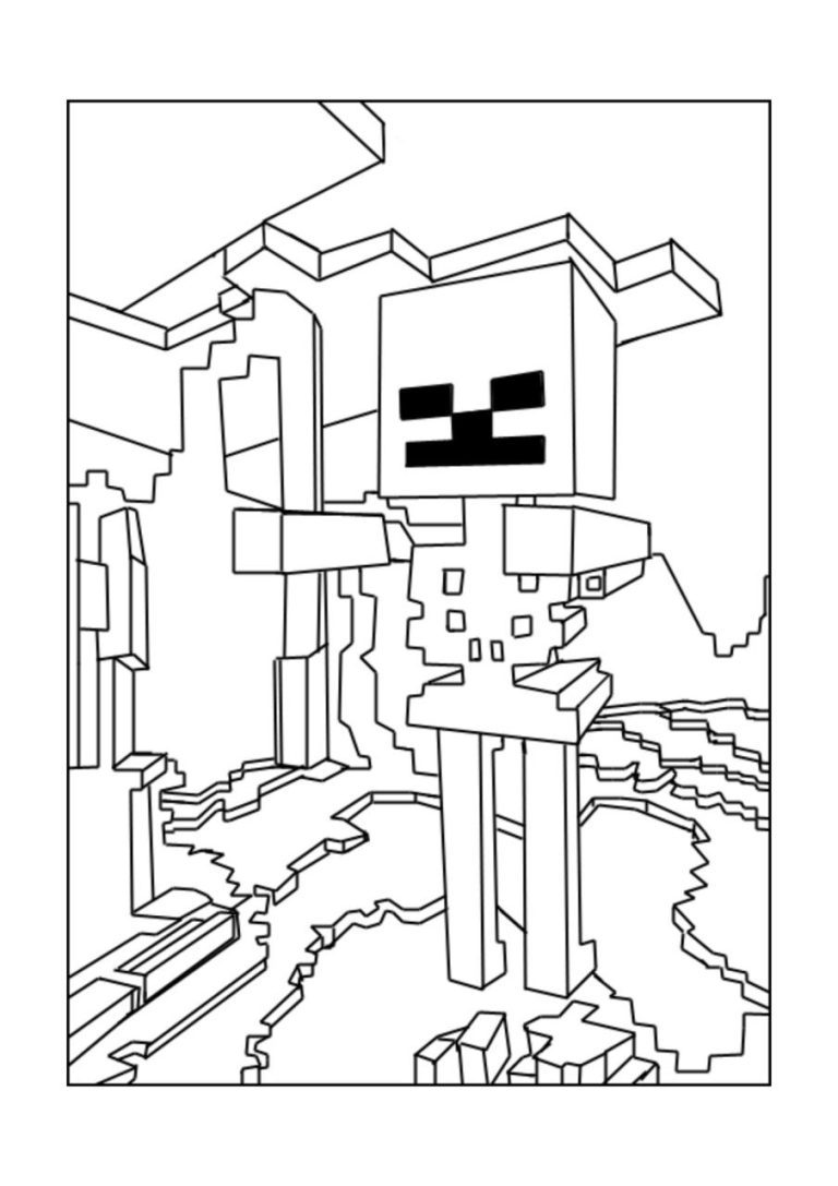 Minecraft Coloring Pictures For Kids