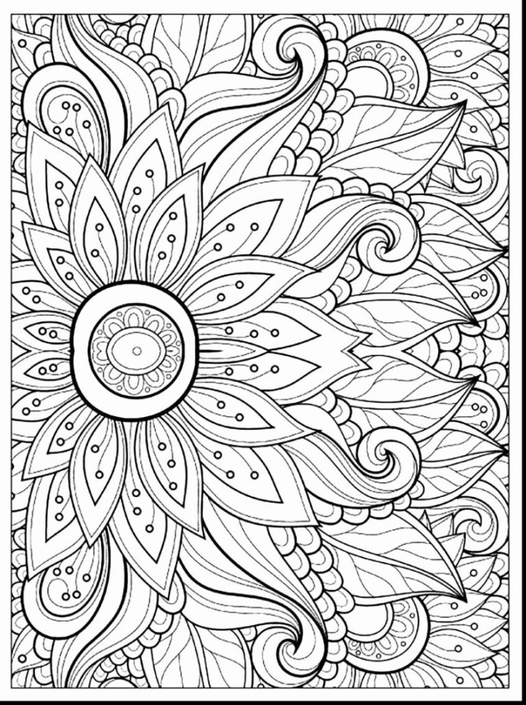 Printable Hard Coloring Pages For Girls