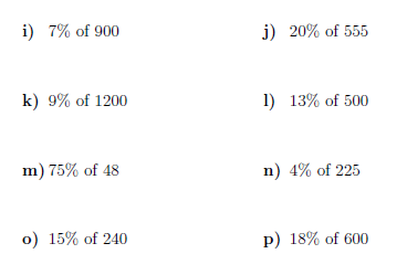 Finding Percent Of A Number Worksheet Pdf