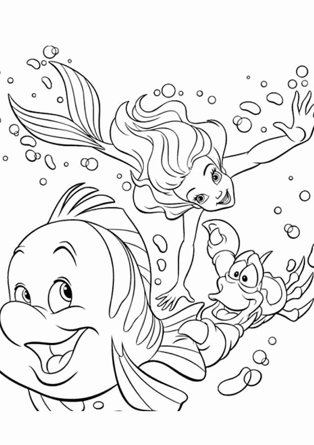 Little Mermaid Coloring Pages Free Download