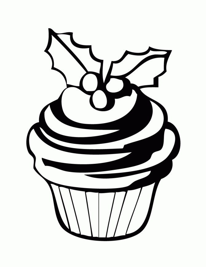 Cupcake Hard Coloring Pages For Girls
