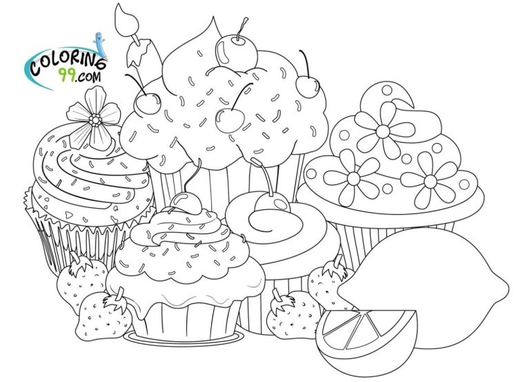 Cartoon Coloring Pages Easy Cute