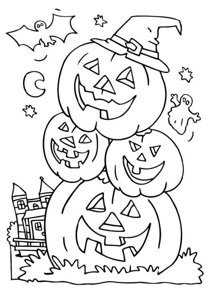 Free Coloring Sheets For Kids Halloween