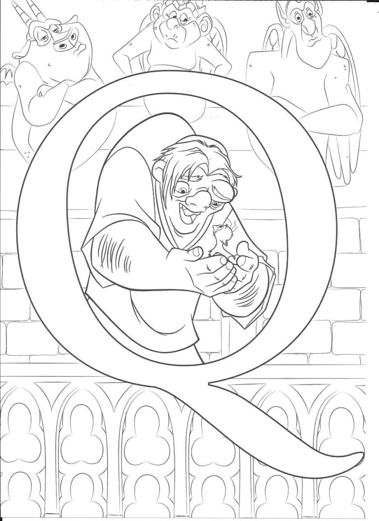 Mickey Mouse Alphabet Coloring Pages