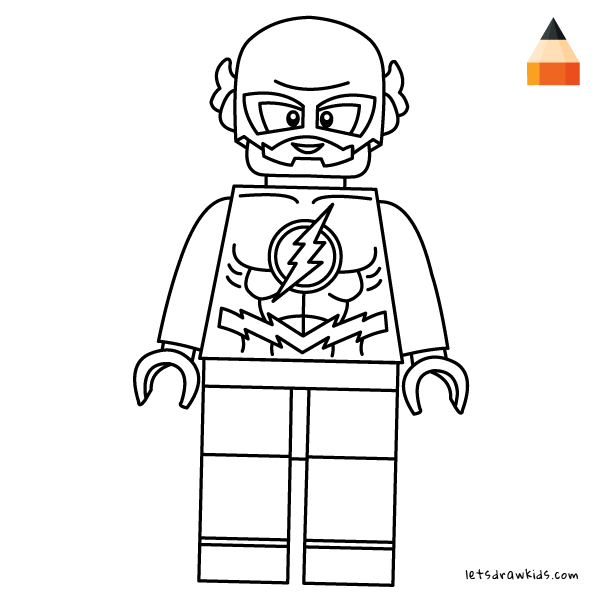 Easy Lego Flash Coloring Pages