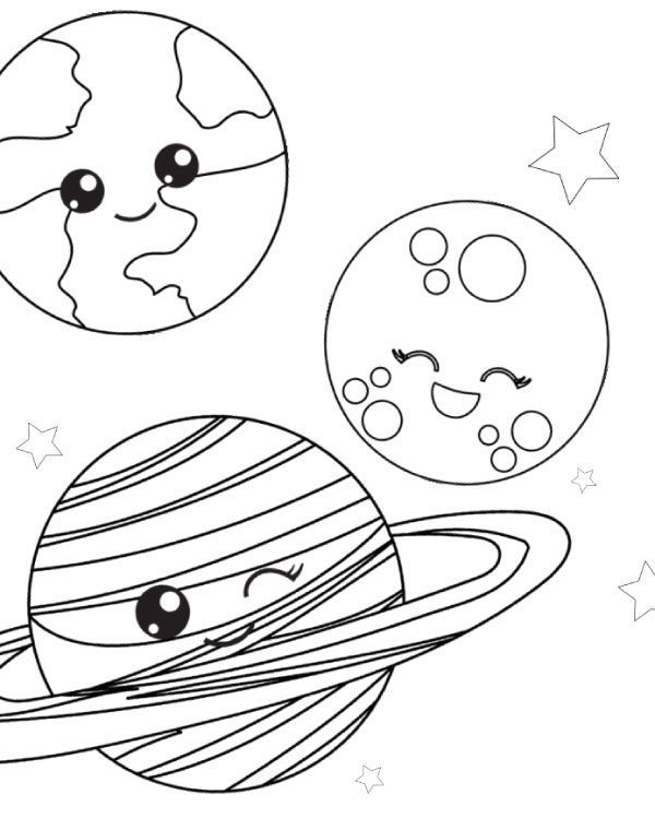 Little Space Coloring Pages Free