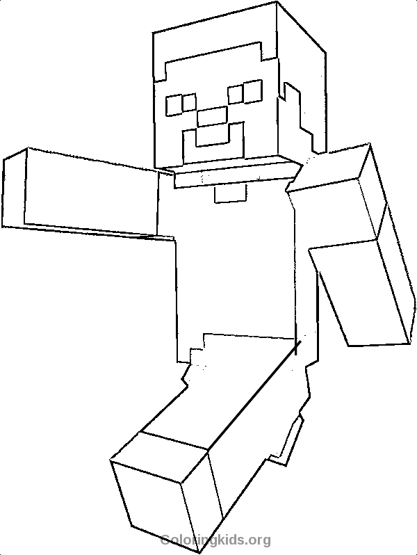 Steve Minecraft Skin Minecraft Coloring Pages