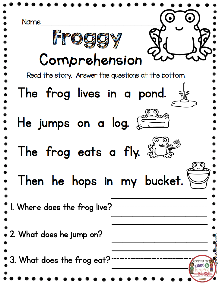 Comprehension Guided Reading Activities Year 1