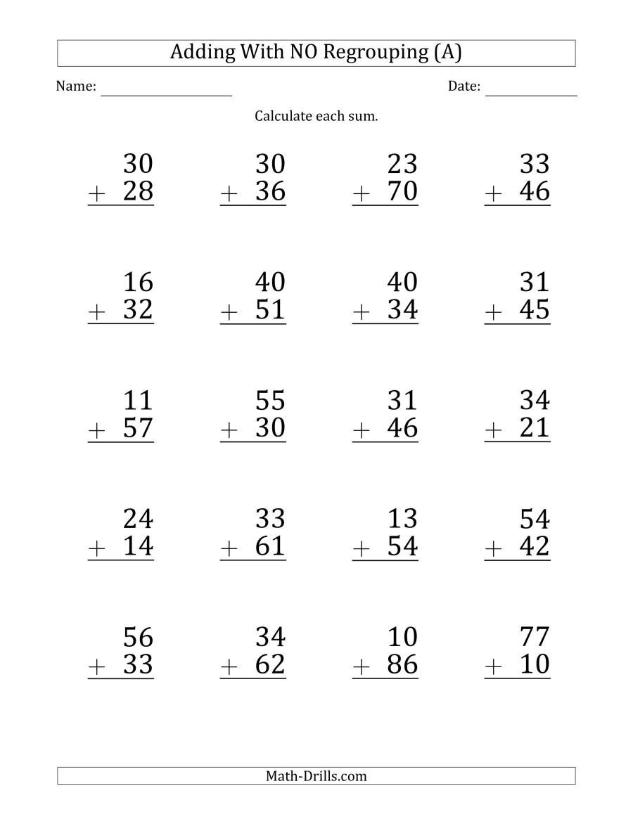 3 Digit Addition And Subtraction Worksheets No Regrouping
