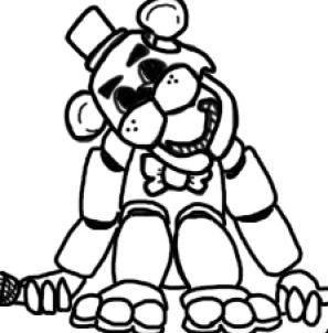 Printable Golden Freddy Five Nights At Freddy's Coloring Pages