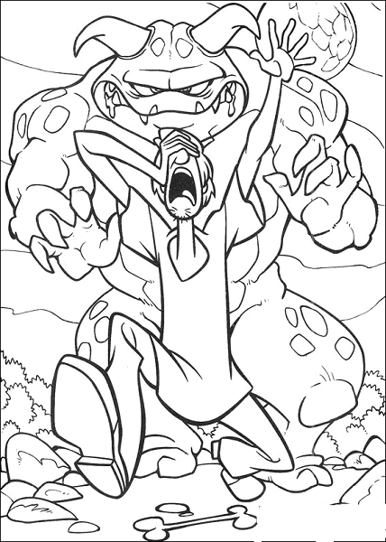 Printable Scooby Doo Monsters Coloring Pages