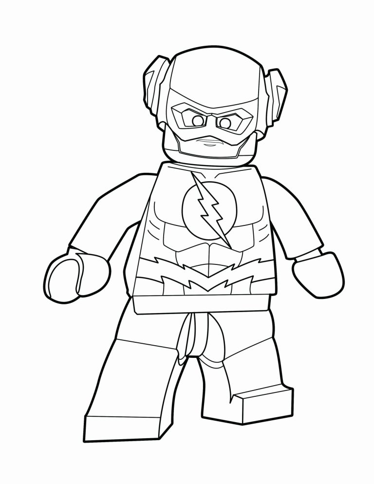 Printable Lego Flash Coloring Pages