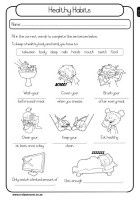 Free Health Worksheets For 2nd Grade