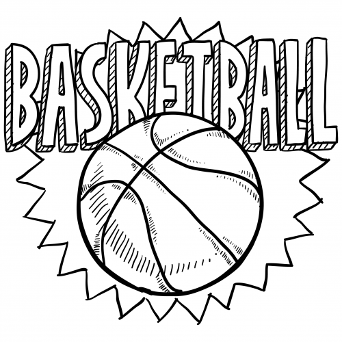 Basketball Sport Coloring Pages For Boys