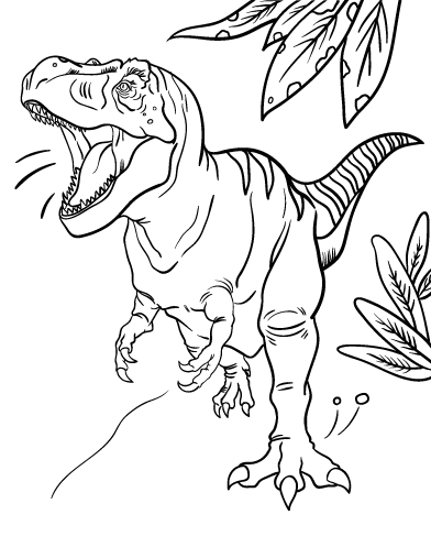 T Rex Dinosaur Coloring Pages Pdf