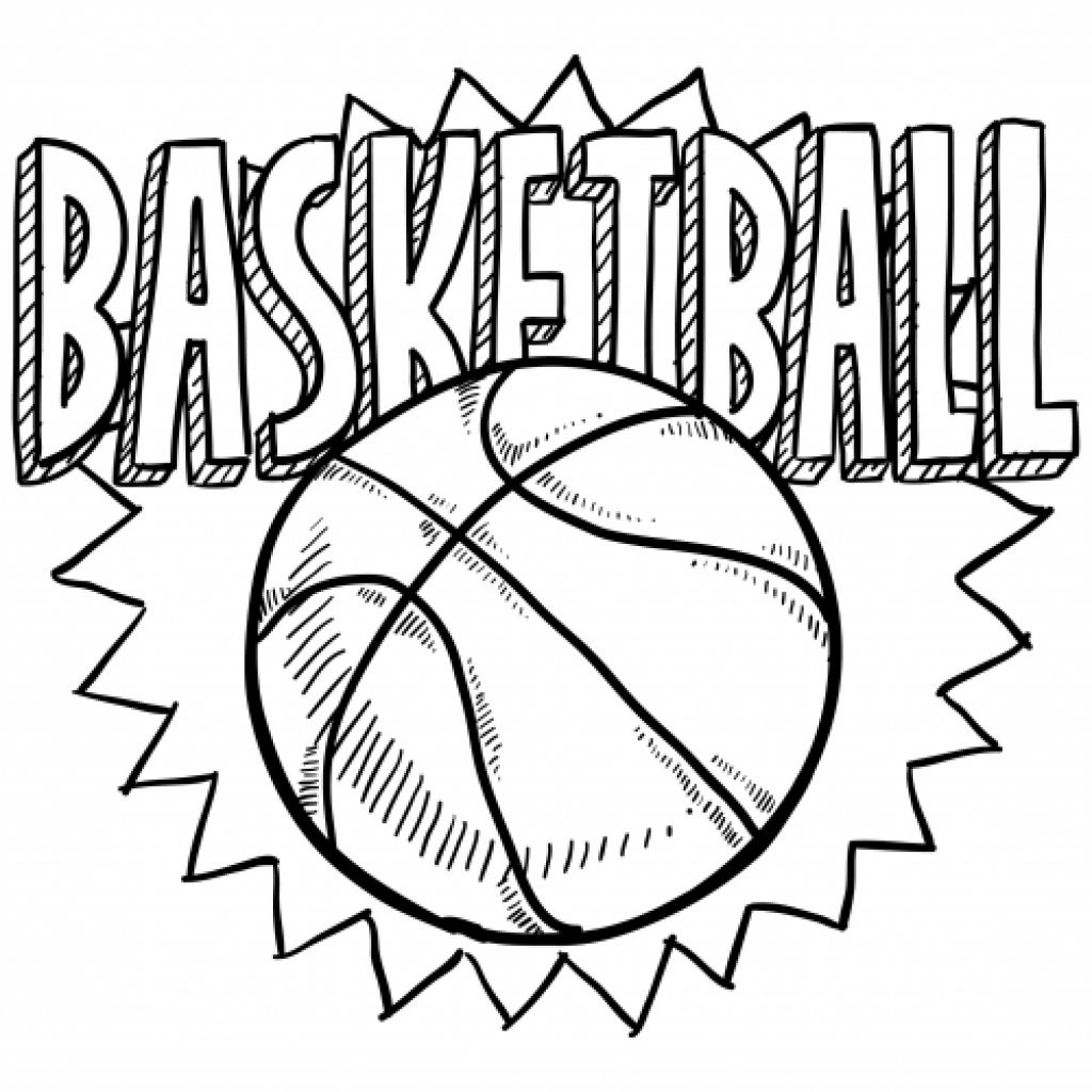 Printable Basketball Sports Coloring Pages