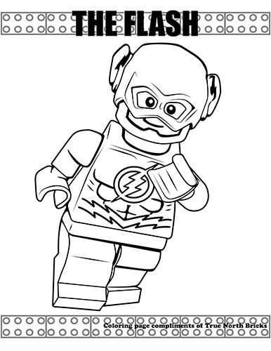 Lego Kid Flash Coloring Pages