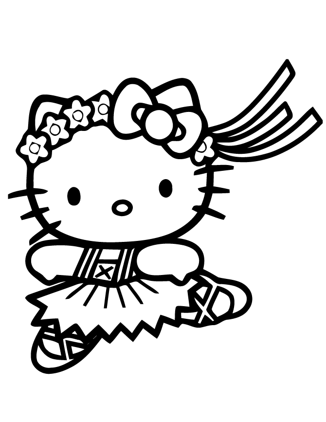 Cute Hello Kitty Coloring Pages Printable