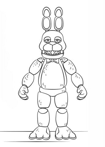 Printable Bonnie Five Nights At Freddy's Coloring Pages