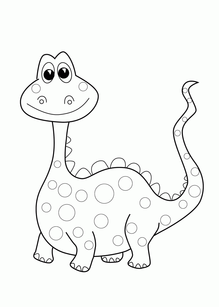 Free Dinosaur Coloring Pages For Toddlers