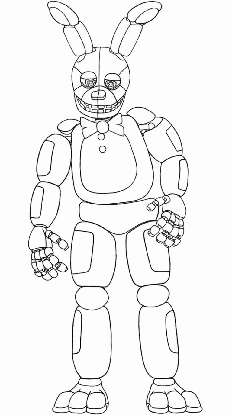 Printable Five Nights At Freddy's Coloring Pages Mangle
