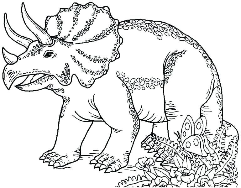 Realistic Dinosaur Coloring Pages Pdf