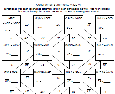 Sss And Sas Triangle Congruence Worksheet