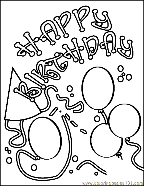 Happy Birthday Coloring Pages Crayola