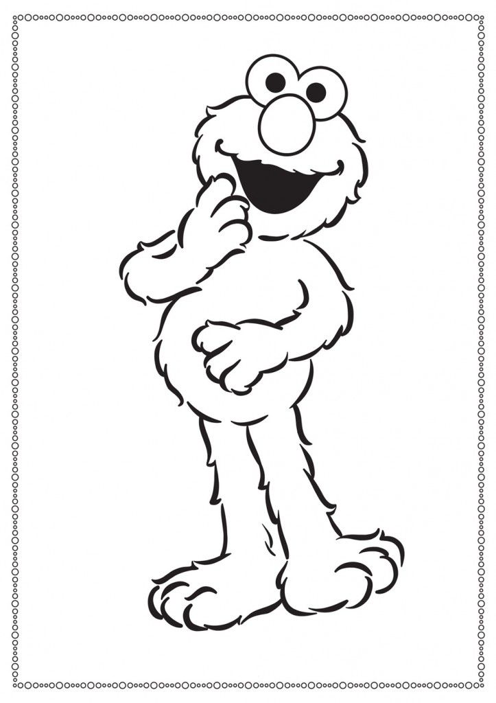 Printable Elmo's World Coloring Pages
