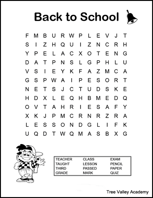 Word Puzzle Worksheets For Grade 3