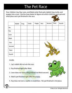 Fun Puzzle Worksheets For Kids