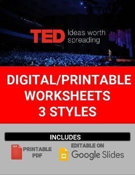 Printable Ted Talk Worksheet Doc