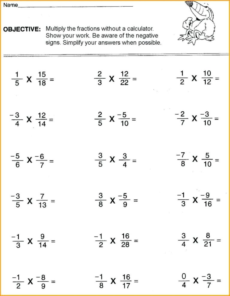9th Grade Pre Algebra Practice Worksheets