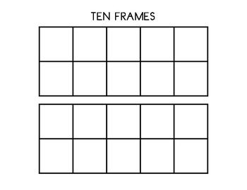 Free Printable Blank Ten Frame Worksheets