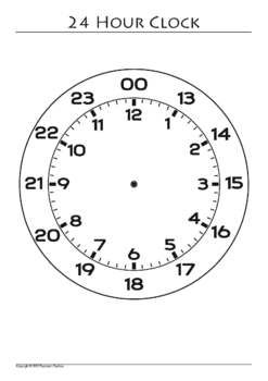Printable Clock With Minutes And Hours