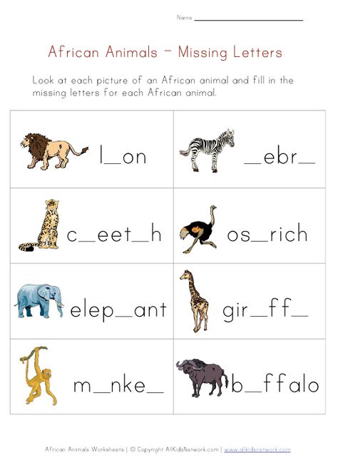 Spelling Words Missing Letters Worksheets With Answers