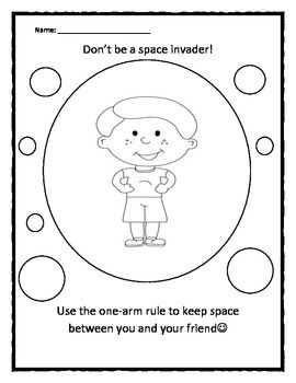 Personal Space Worksheets For Kids