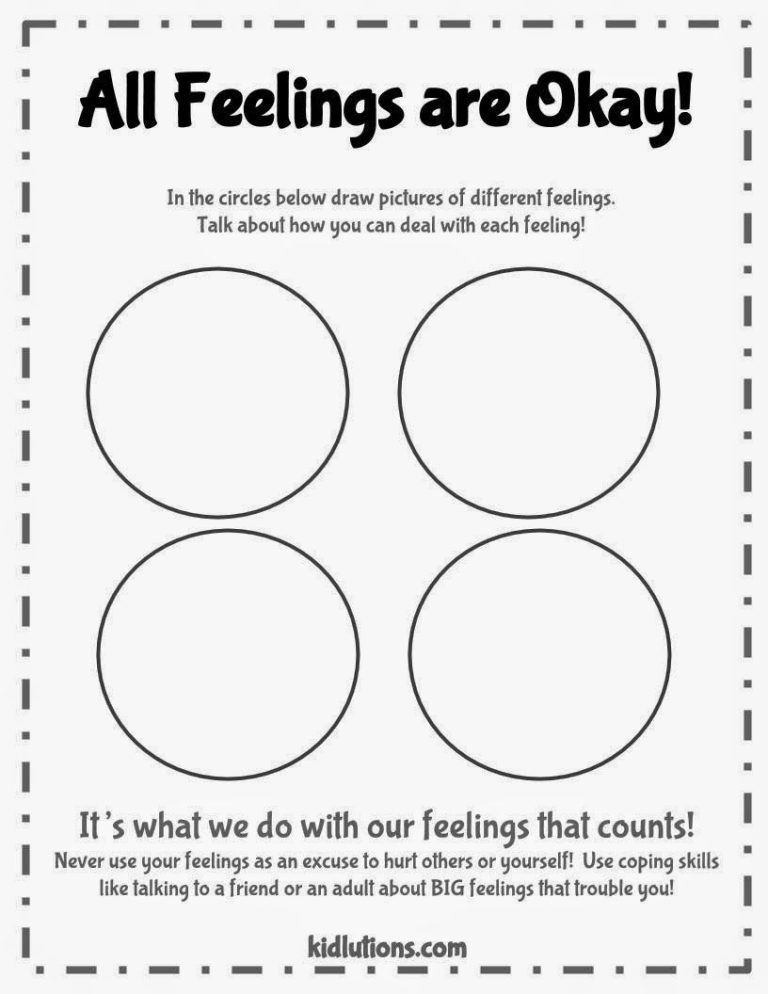 Free Printable Child Therapy Worksheets Pdf
