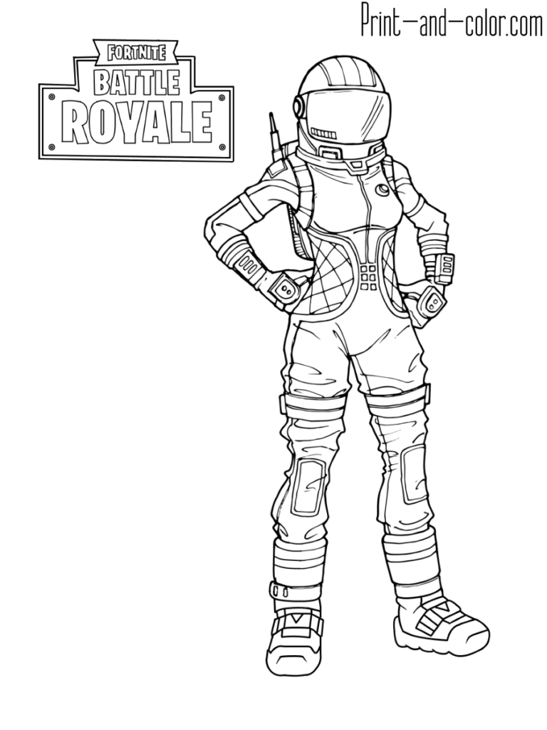 Fortnite Battle Royale Fortnite Coloring Pages Easy