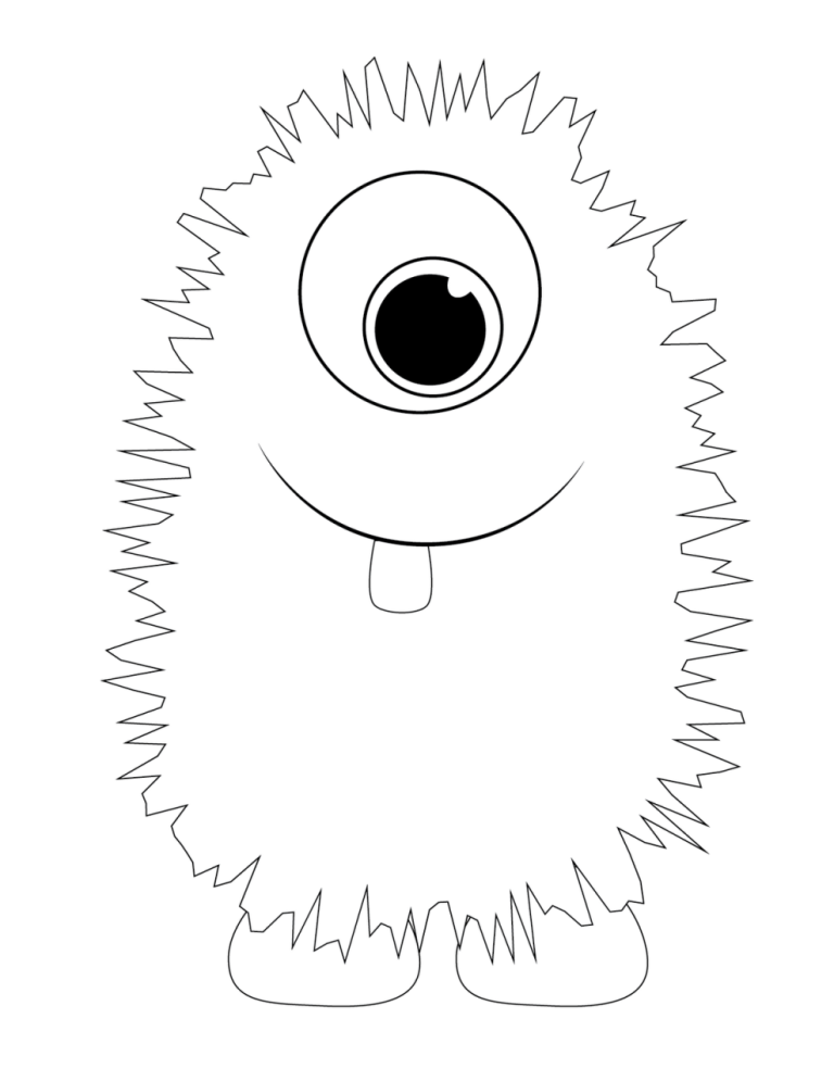 Printable Monster Coloring Pages For Kids