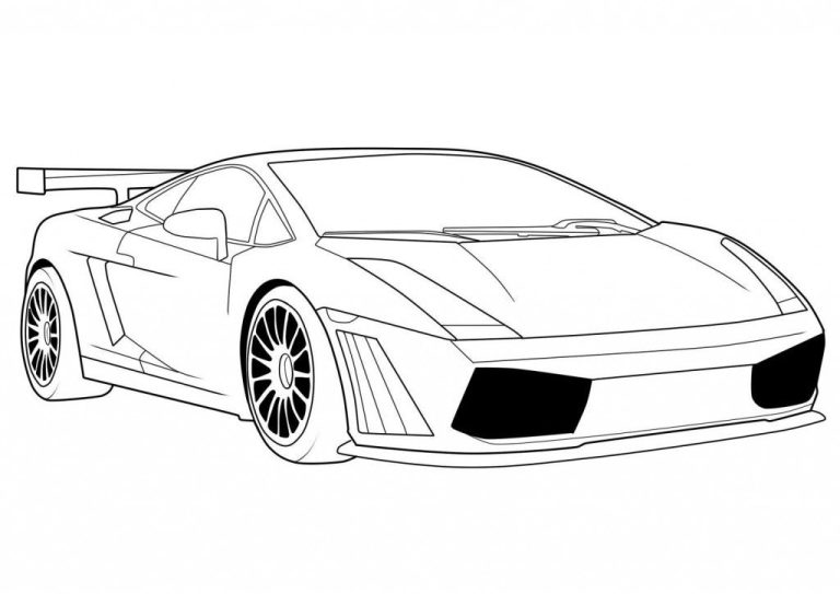 Lamborghini Coloring Pages Printable Cars