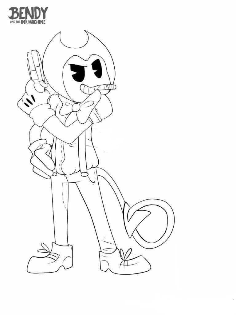 Demon Ink Bendy Coloring Pages