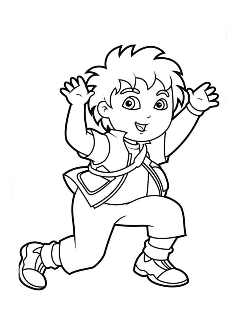 Dora And Diego Coloring Pages Printable