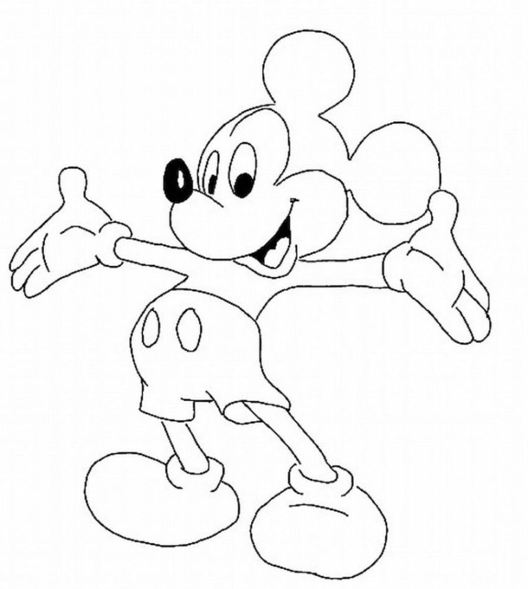 Cartoon Characters Colouring Pages